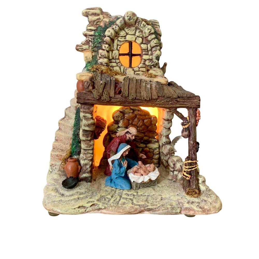 Dept 56 Little Town of Bethlehem Lighted Nativity Set 1999 Christmas 59796 READ